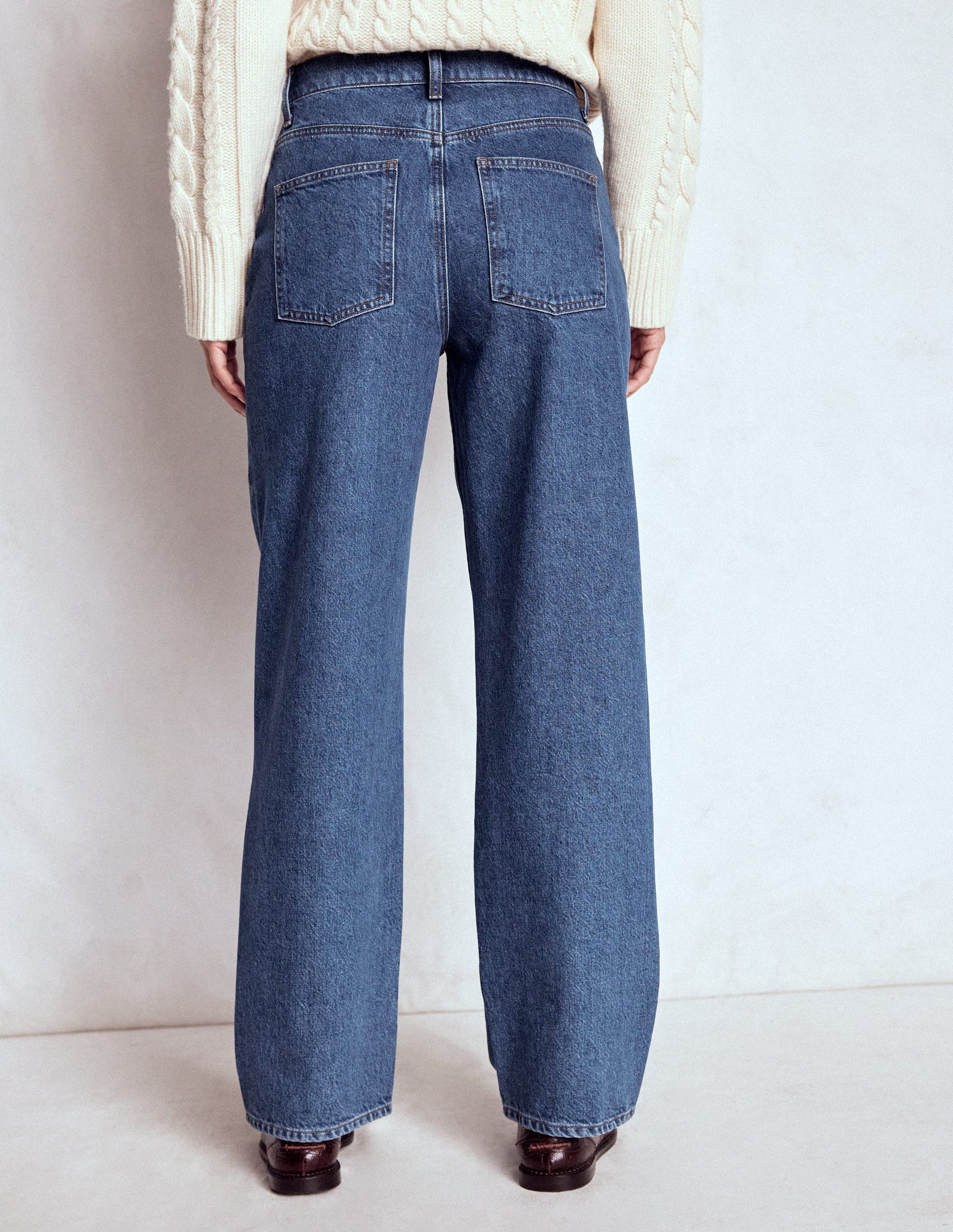 Jean long ample-Vintage moyen-3