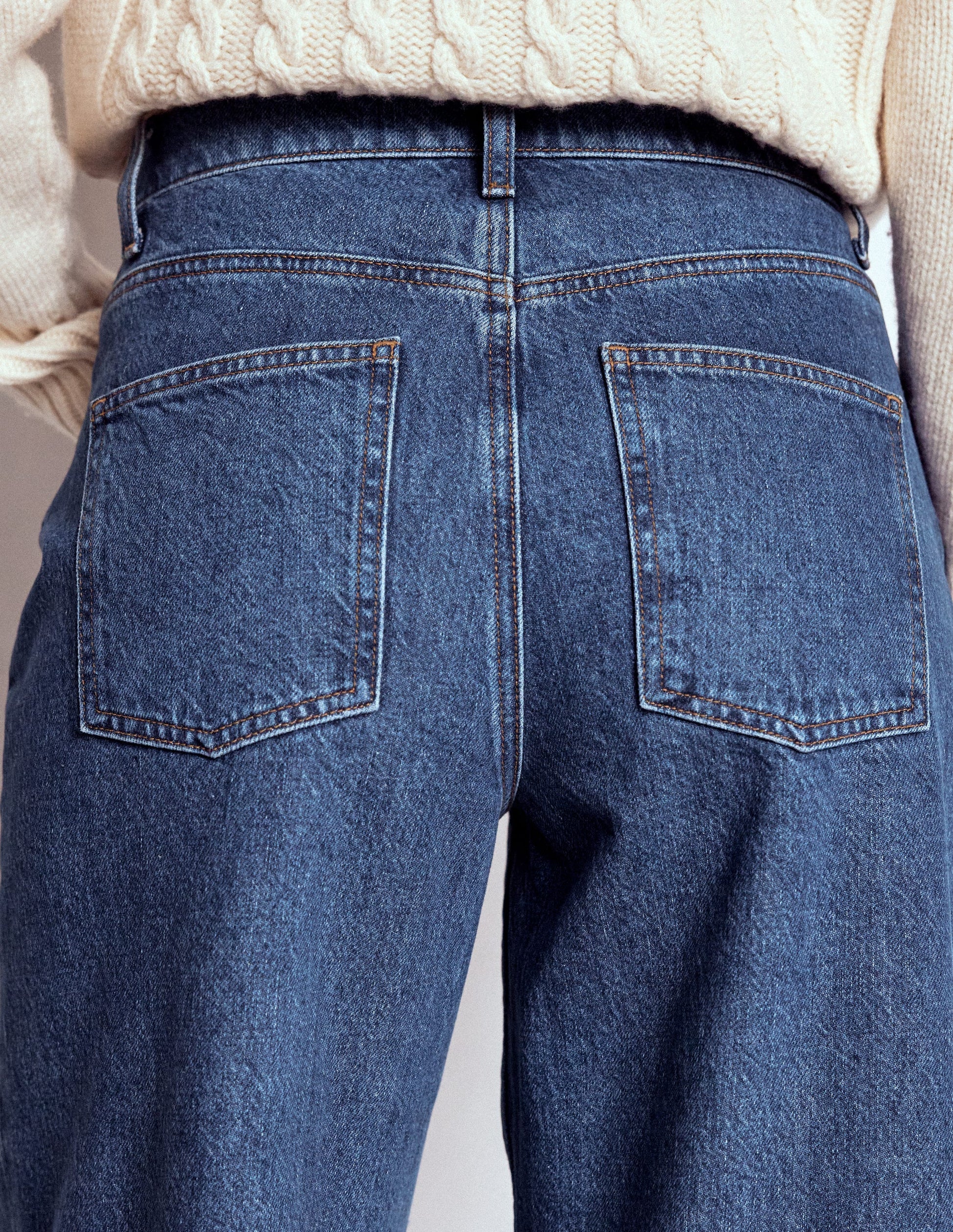 Jean long ample-Vintage moyen-4