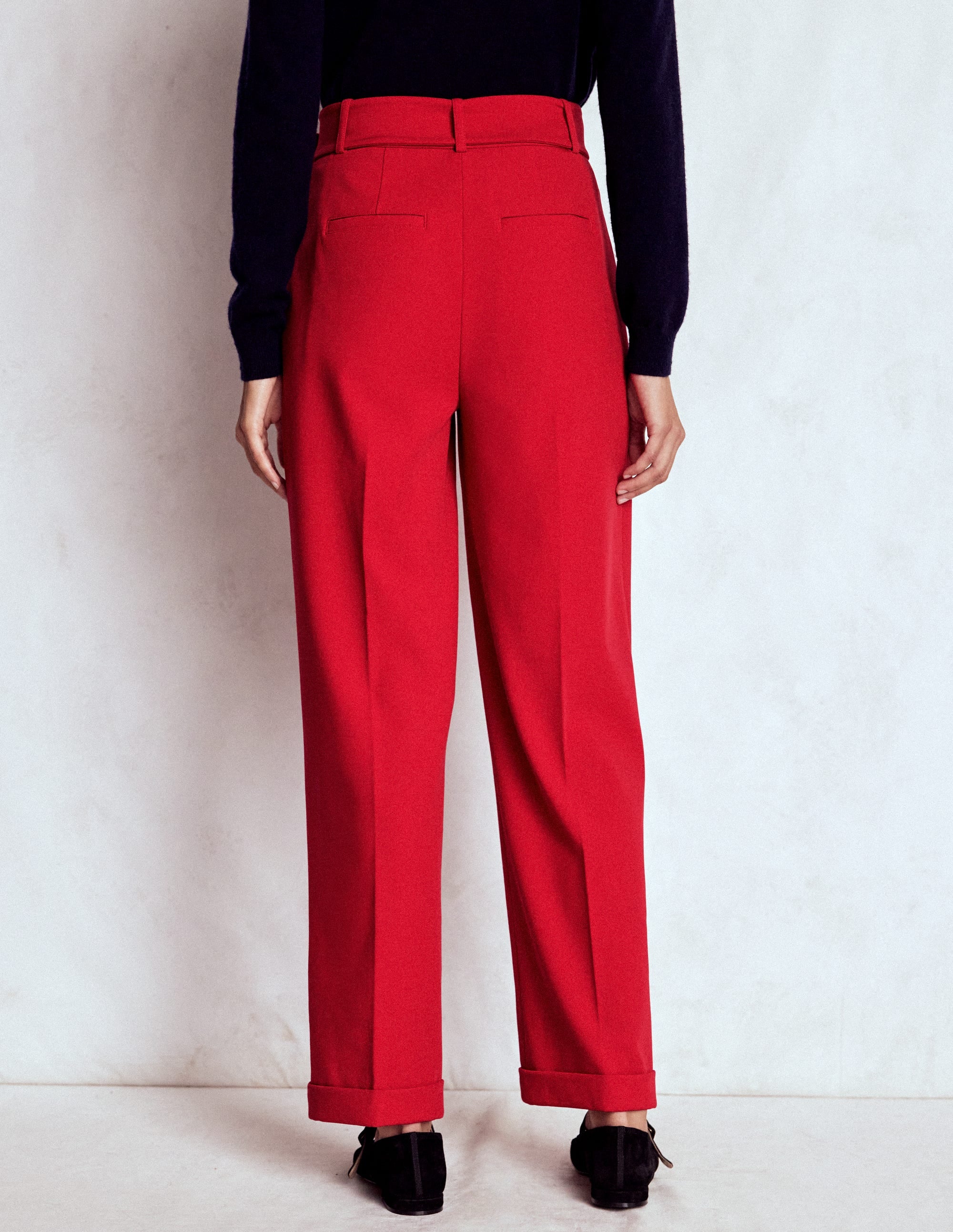 Pantalon plissé sur le devant-Piment - Image 3