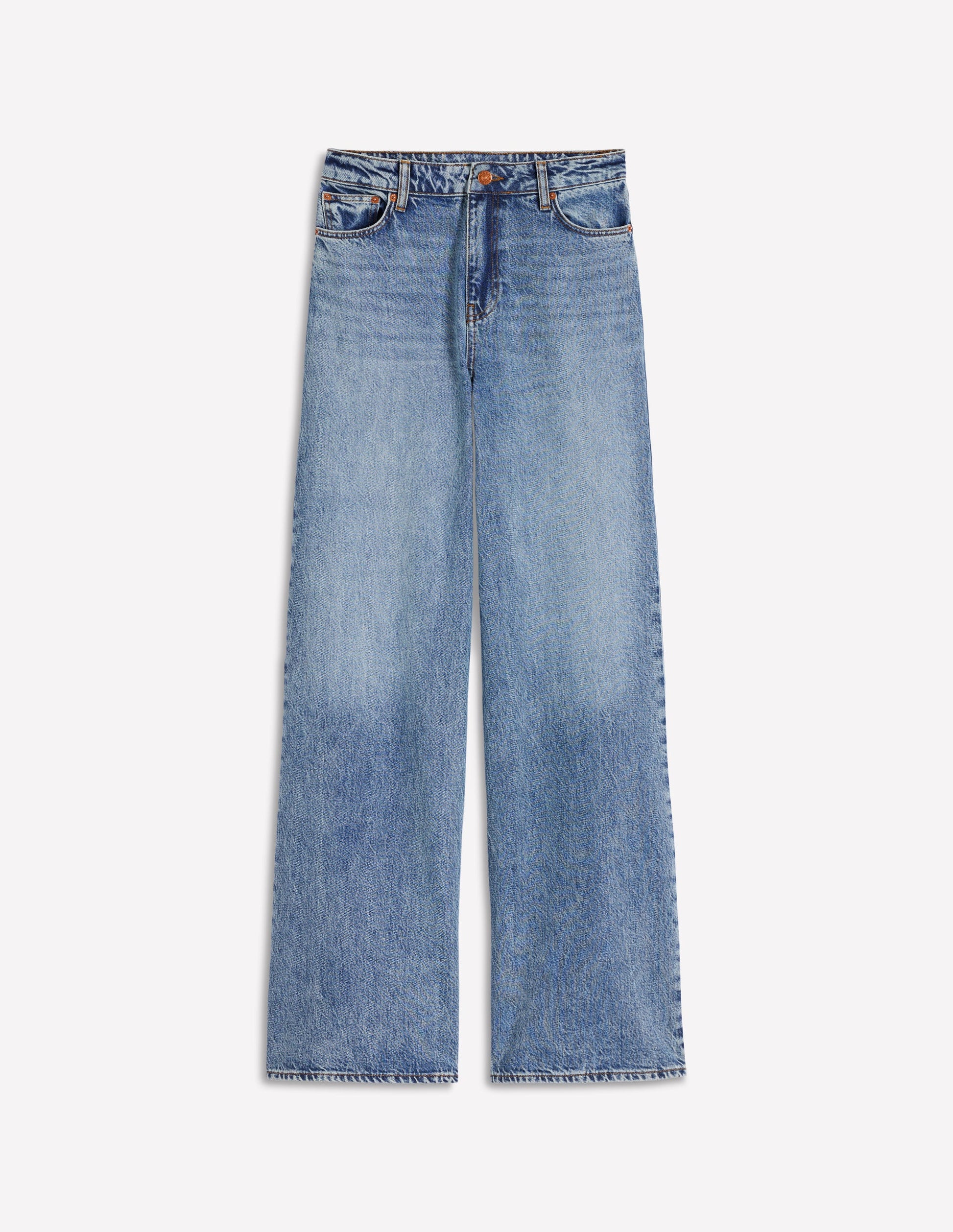 Rigid Wide Leg Jeans-Mid Vintage-7