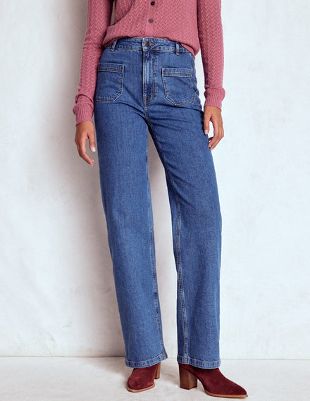 Jeans mit geradem Bein und Tasche-Medium Vintage
