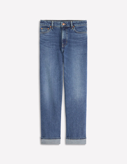 Bequeme, mittelhohe Stretch-Jeans-Medium Vintage-7