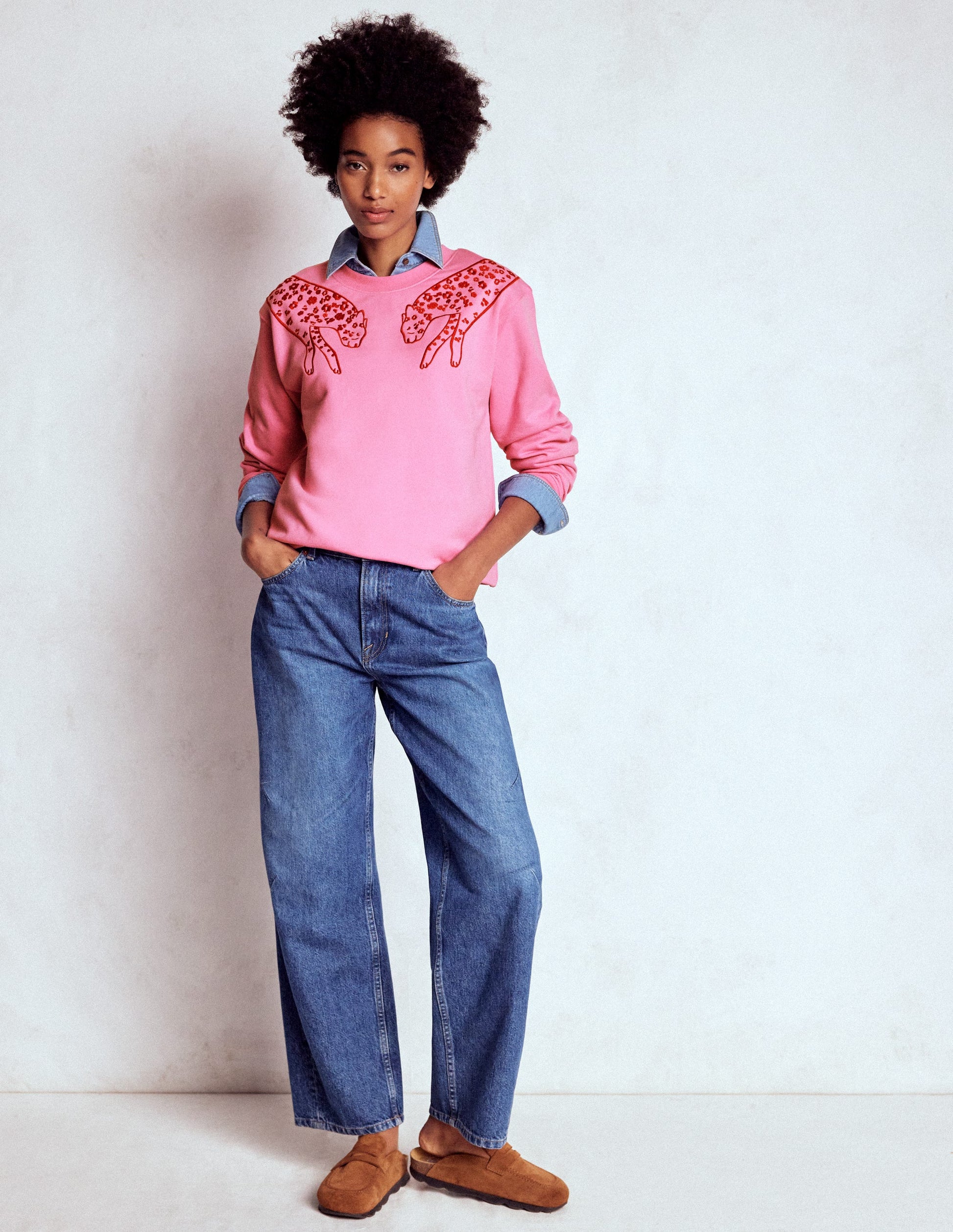 Emi Sweatshirt mit Stickerei-Leopard Stickerei-5