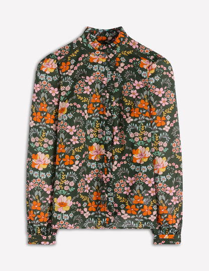 Helena Cotton Top-Green, Flourishing Garden-6