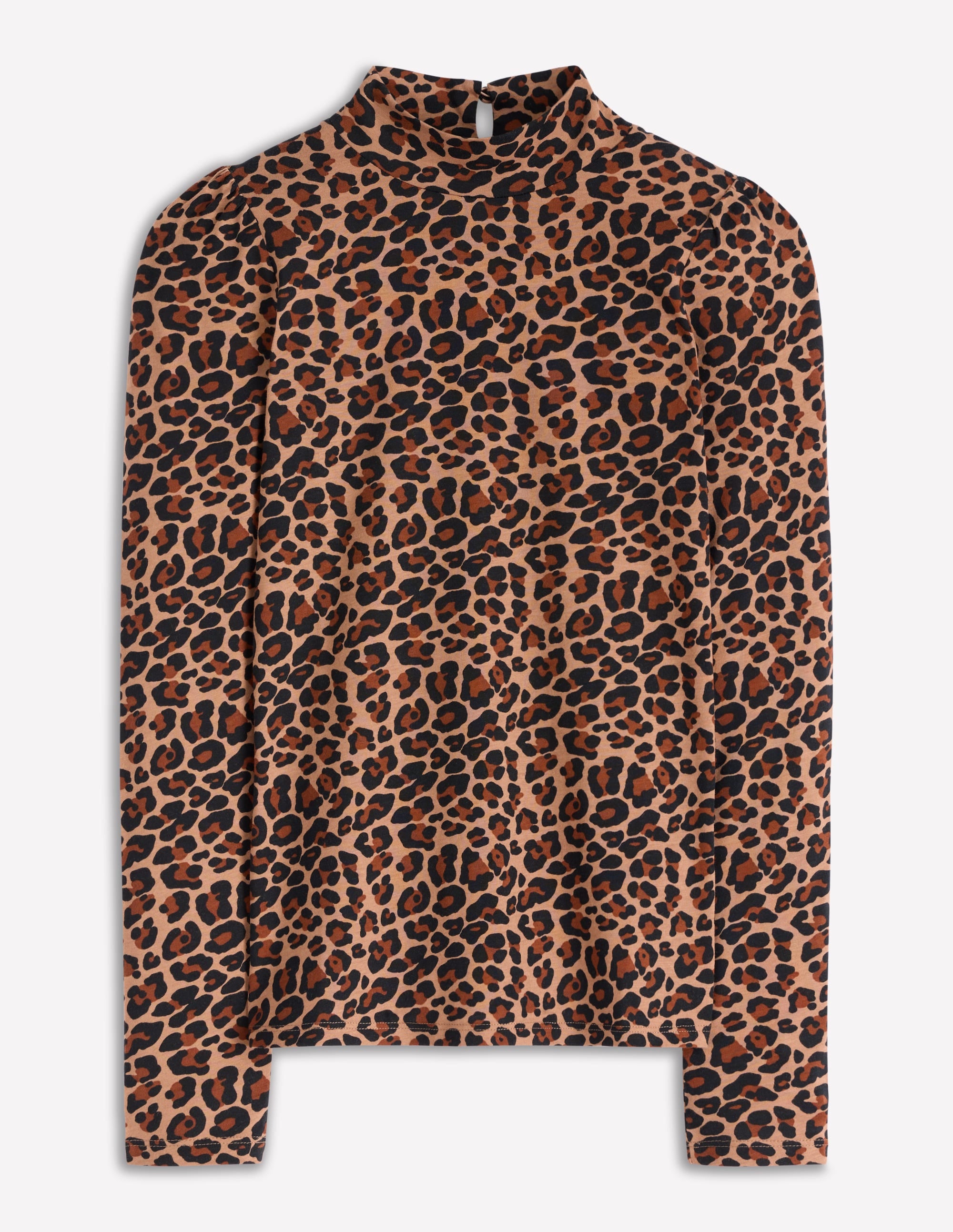 Oberteil aus Jersey mit Puffärmeln-Gepard Punkte - Image 5
