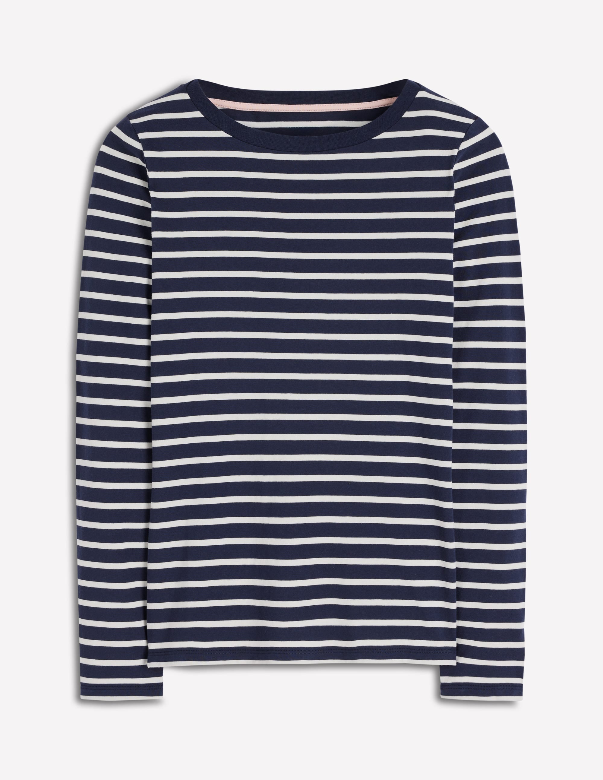 Olivia Langärmliges Bretonshirt-Marineblau, Naturweiß - Image 5
