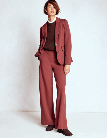 Marylebone Ponte-Blazer-Kastanie
