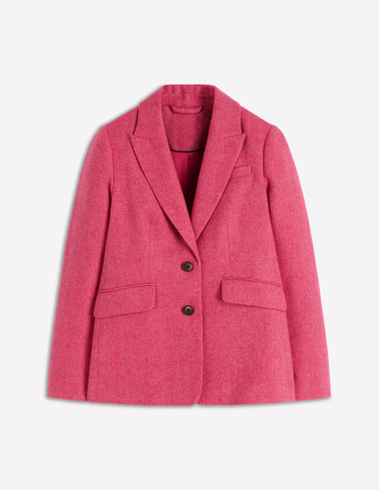 Stamford Blazer aus Wollmischung-Rosa Fischgrätenmuster-6