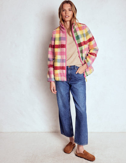 Westminster Teddyfelljacke-Bunt, Kariert-4