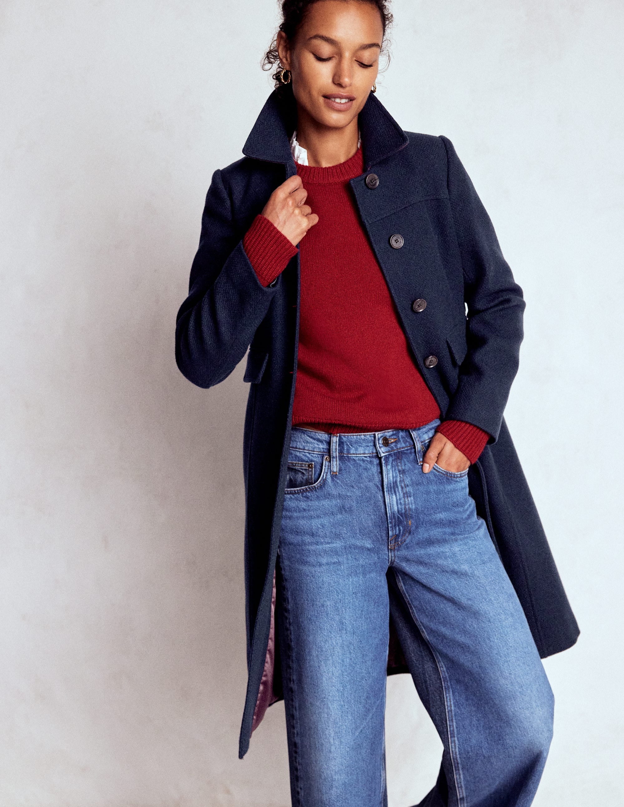 Manteau ajusté St Albans-Bleu marine - Image 5