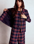 Tailored Check Waistcoat-Navy, Green and Red Check