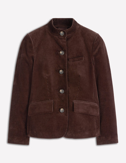 Cordjacke im Militärstil-Espresso-5