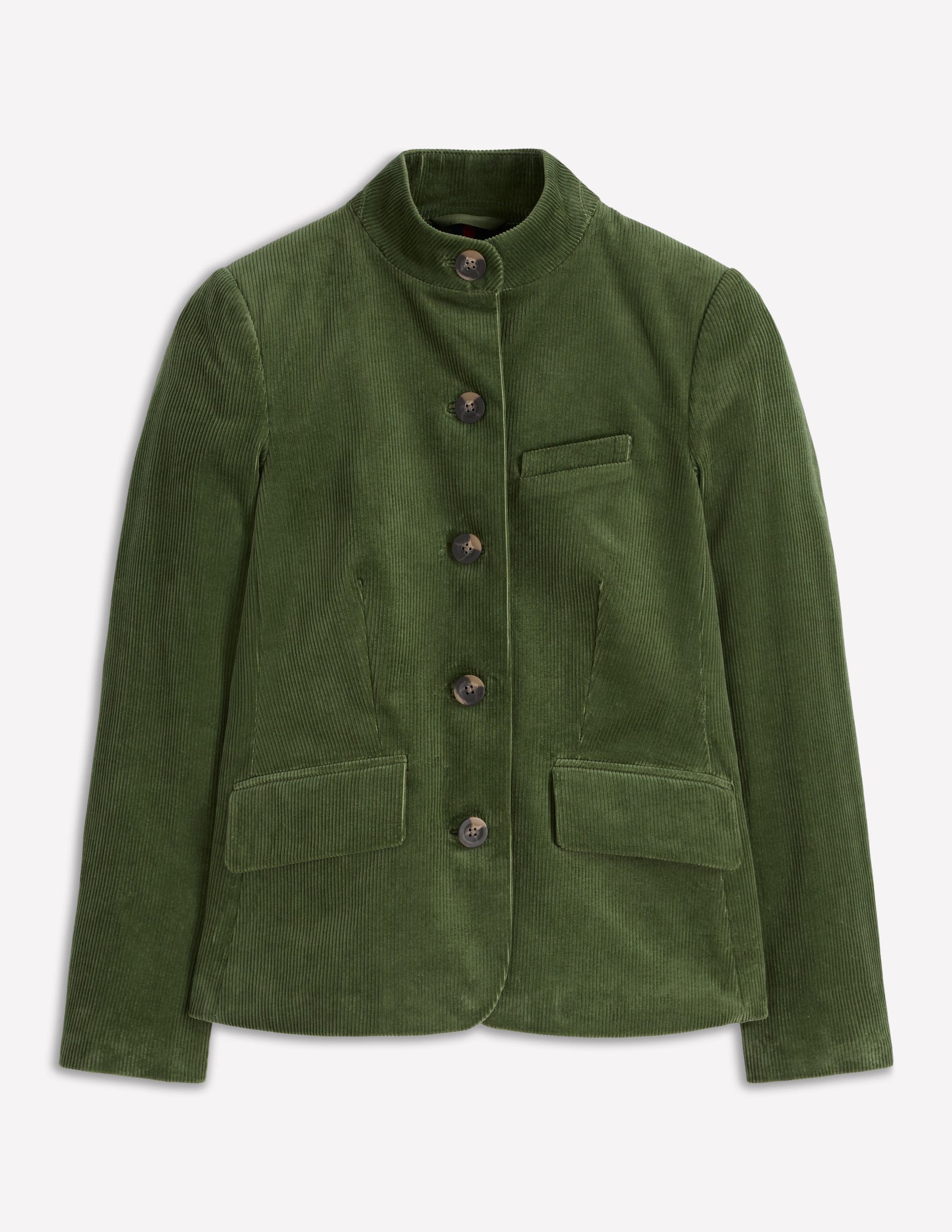 Cordjacke im Militärstil-Farn-6