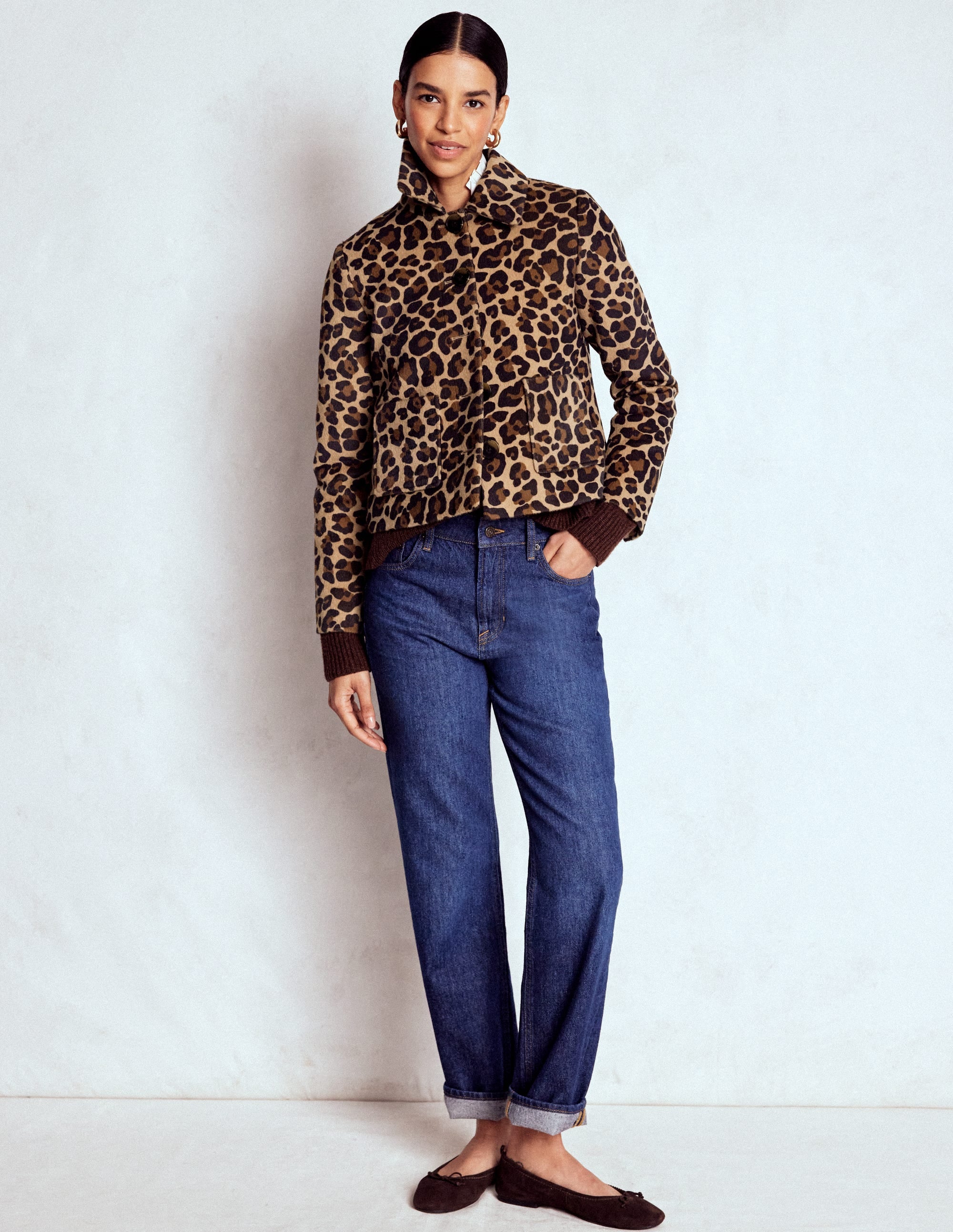 Knightsbridge Jacke-Mohair, Leopardenmuster - Image 4