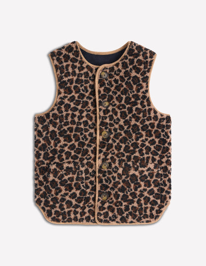 Clerkenwell Wendeweste-Marineblau, Leopard-9