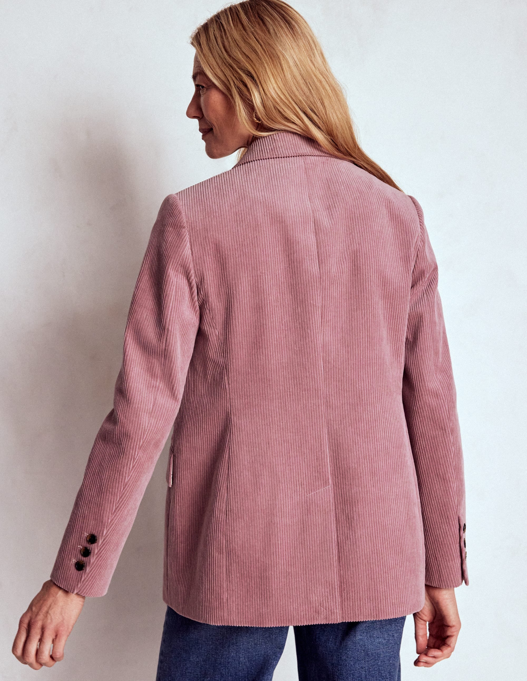 Blazer Woodbridge en velours côtelé-Rose rougissante - Image 3