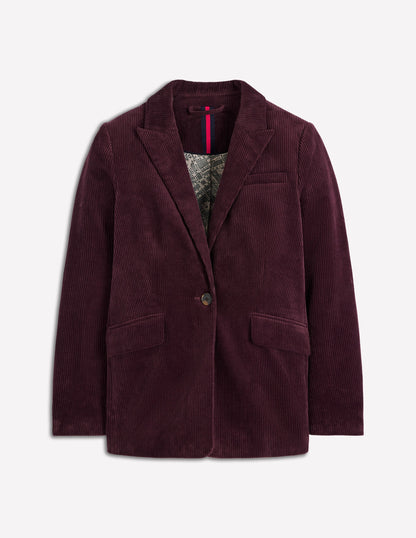 Woodbridge Cord-Blazer-Tiefes Aubergine-6