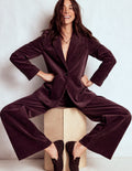 Woodbridge Cord-Blazer-Tiefes Aubergine