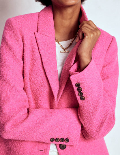 Stamford Texturierter Blazer-Rosarot-2