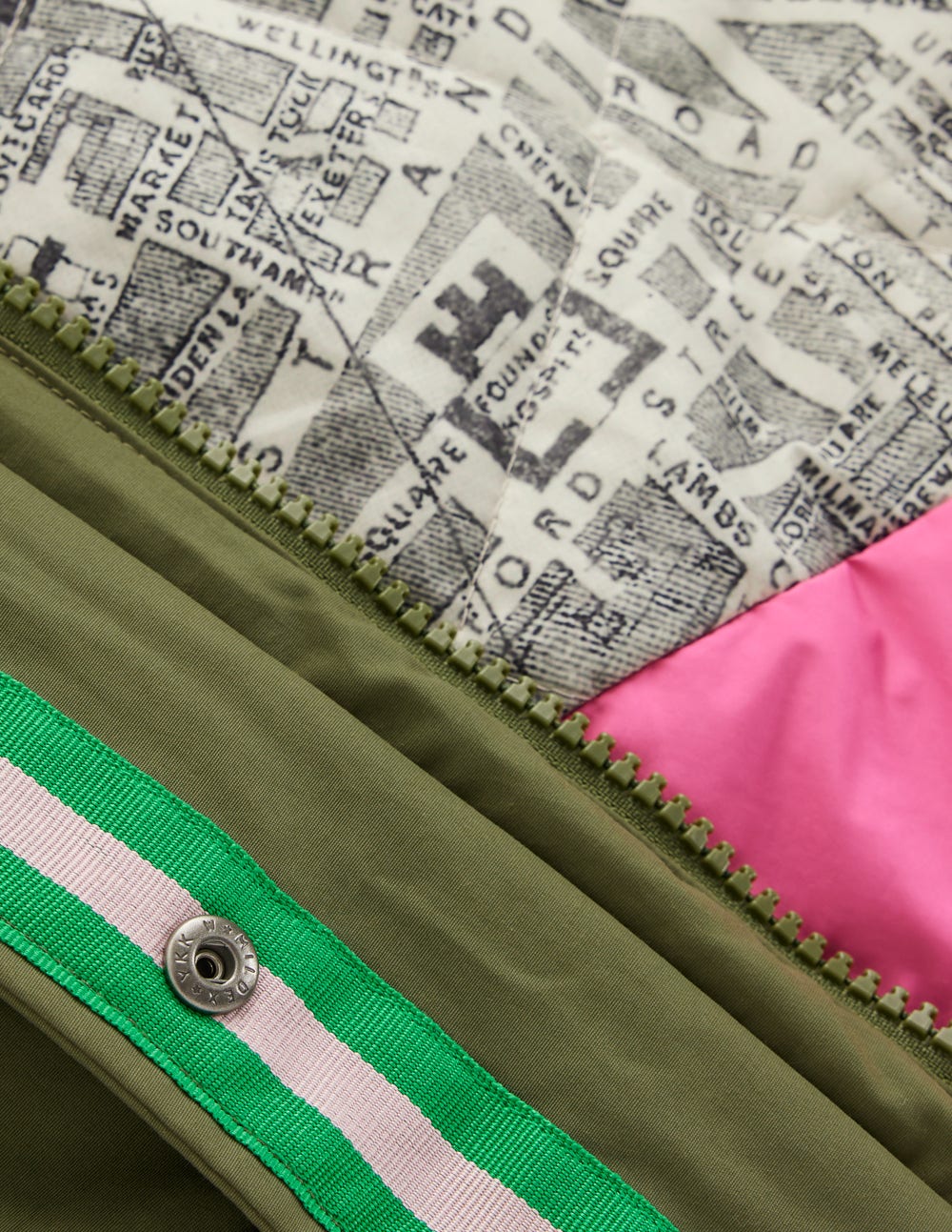 Parka à capuche 4-en-1-Vert, bleu marine, borg léopard