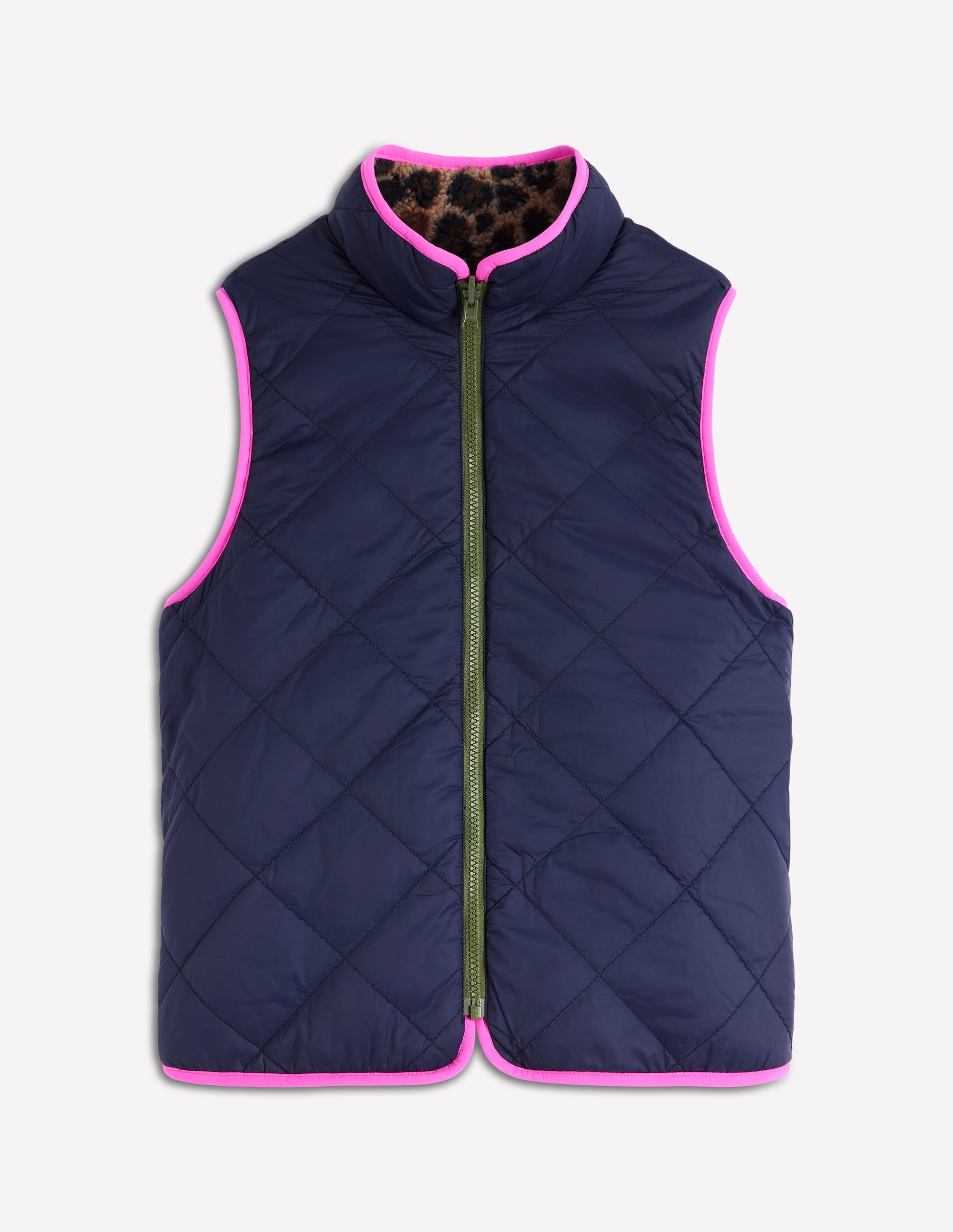 Parka à capuche 4-en-1-Vert, bleu marine, borg léopard-9