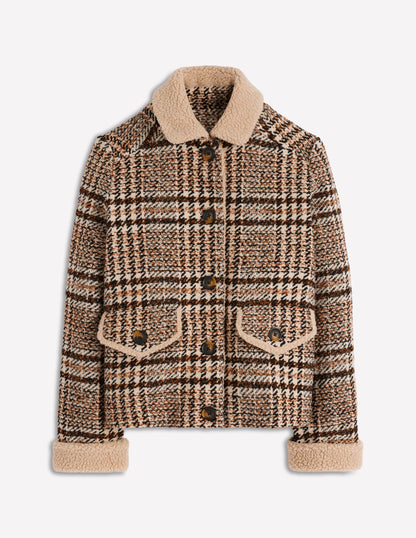 Stirling Check Coat-Ivory, Brown & Black Check-6