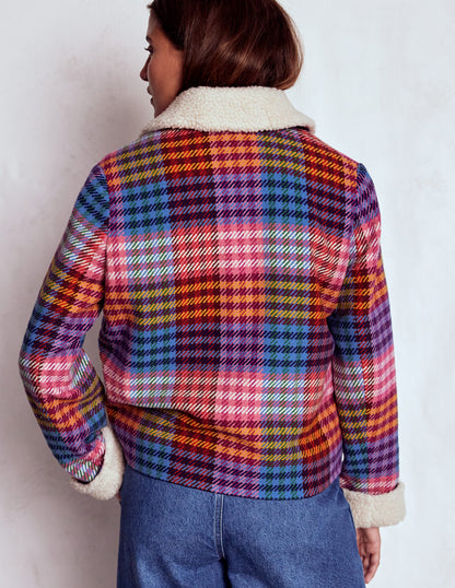 Stirling Check Coat-Rainbow Blanket Multigingham-4