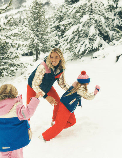 Padded Puffer Coat-Navy, Colourblock-6