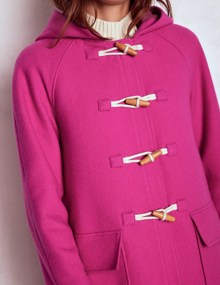 Ausgestellter Dufflecoat-Rosarot
