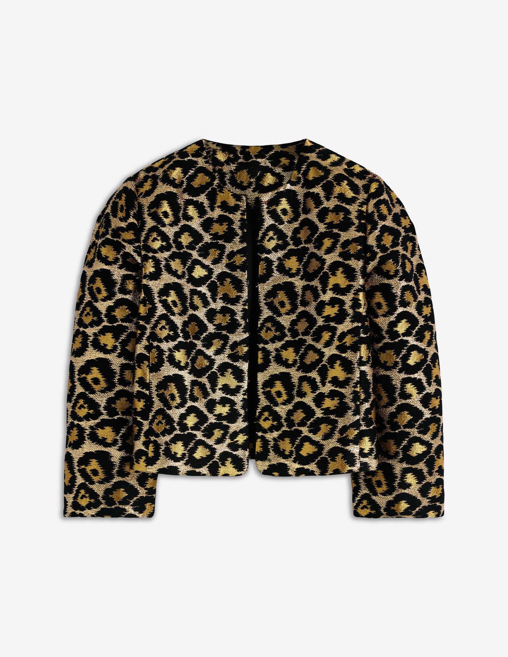 Veste habillée féminine-Léopard, motif Jacquard lurex-8