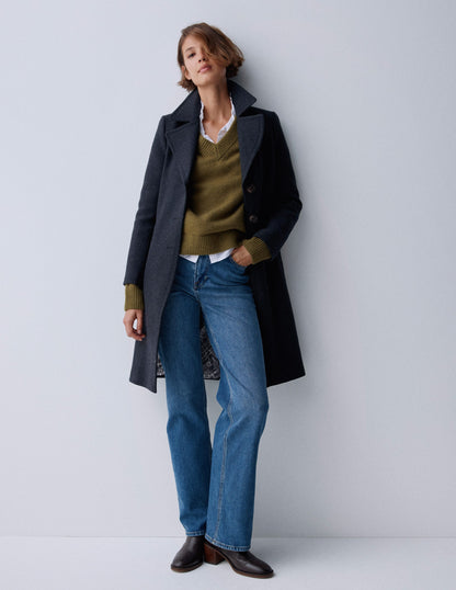 Newport Wollmantel-Anthrazit Meliert-6