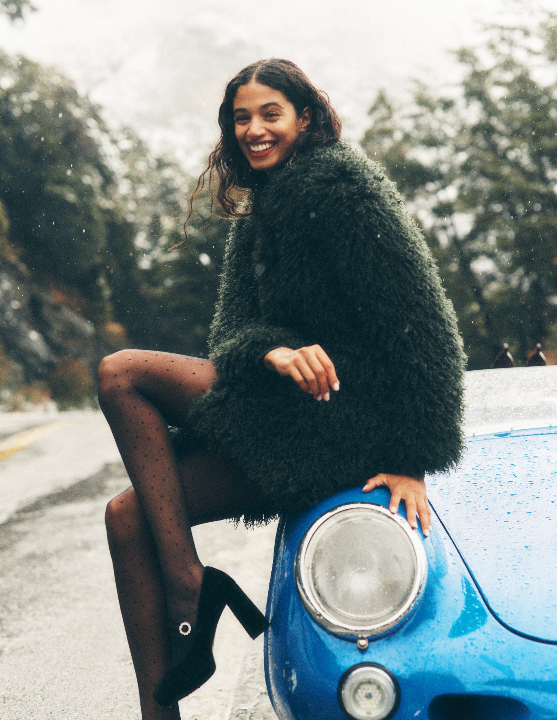 Faux Fur Coat-Kale Leaf, Faux Fur-1