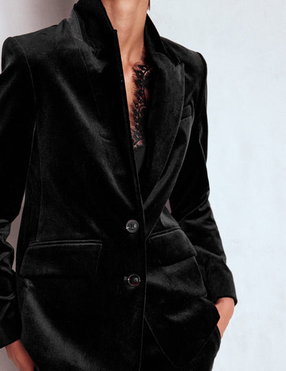 Stamford Samtblazer-Schwarz-2