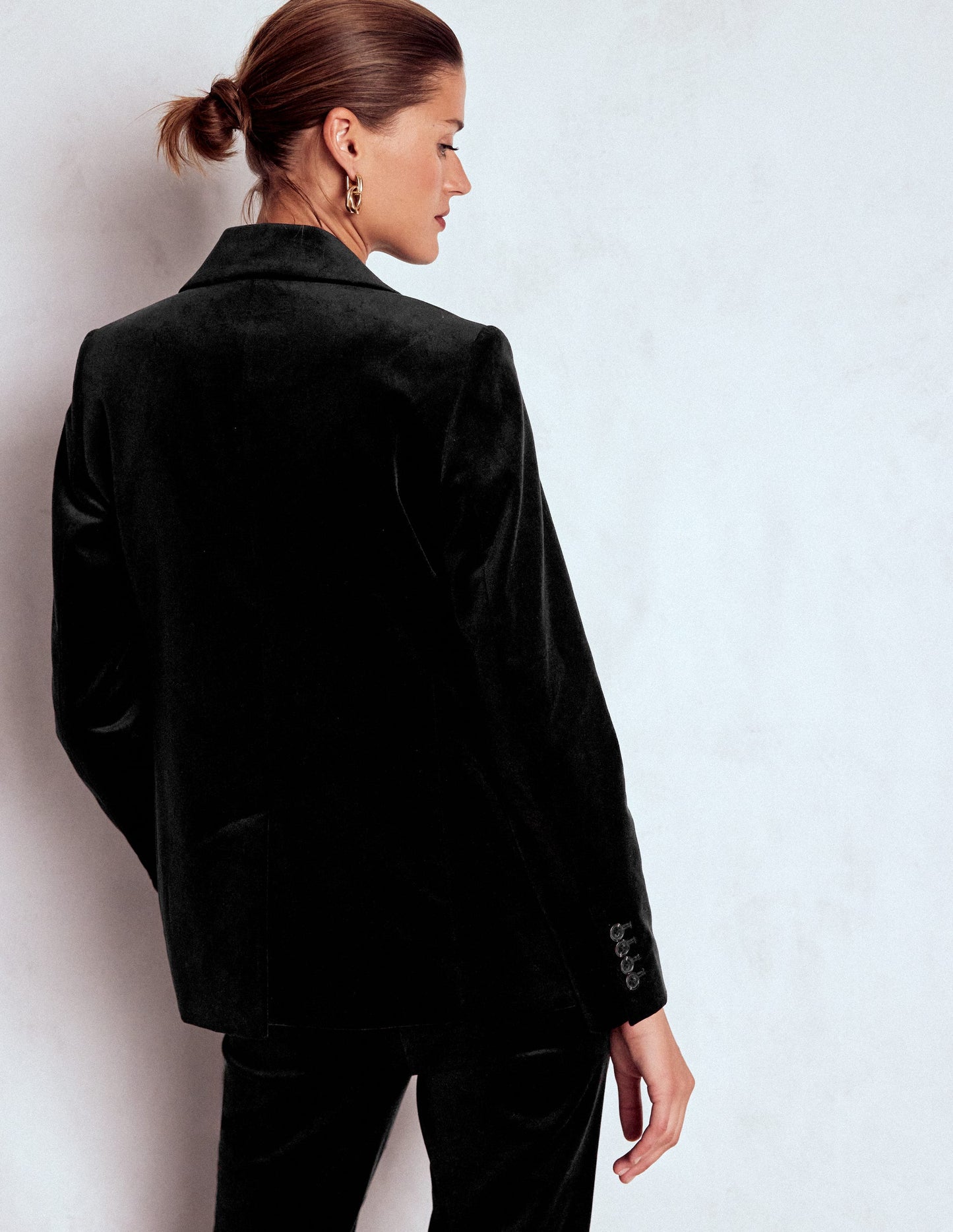 Stamford Samtblazer-Schwarz