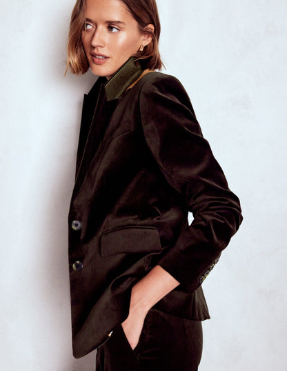 Stamford Velvet Blazer-Espresso-6