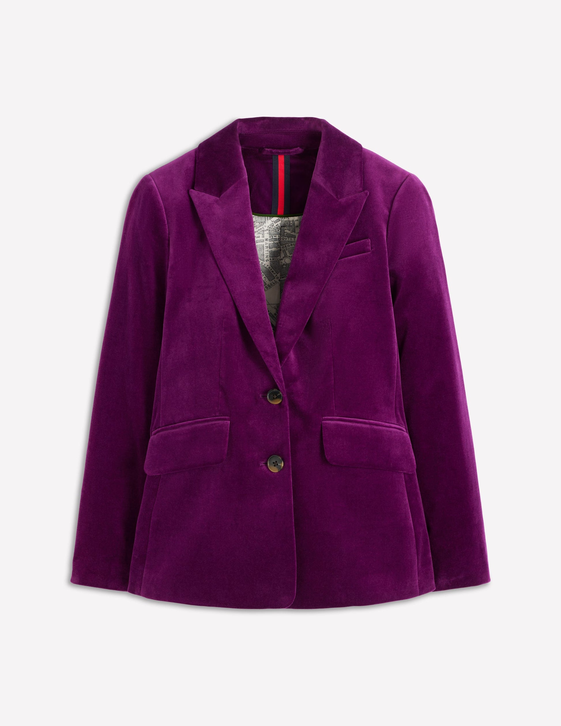 Stamford Velvet Blazer-Plum Jam-7