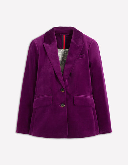 Stamford Velvet Blazer-Plum Jam-7