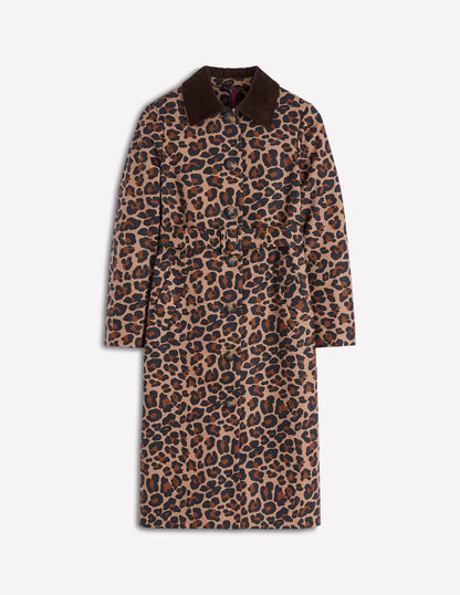 Lancaster Trenchcoat mit Gürtel-Mohair, Leopardenmuster-6