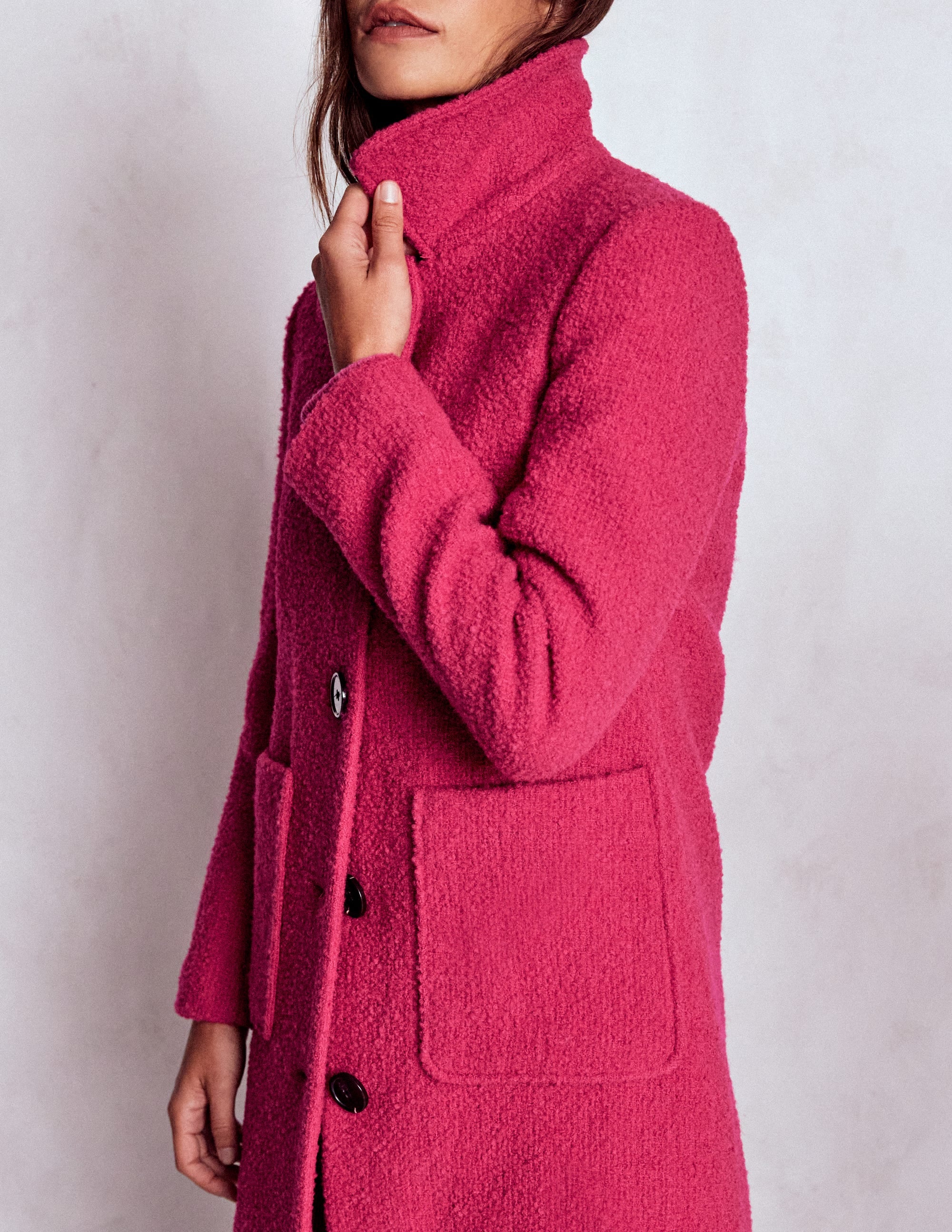 Carlisle Wollmantel-Kräftiges Rosa - Image 5