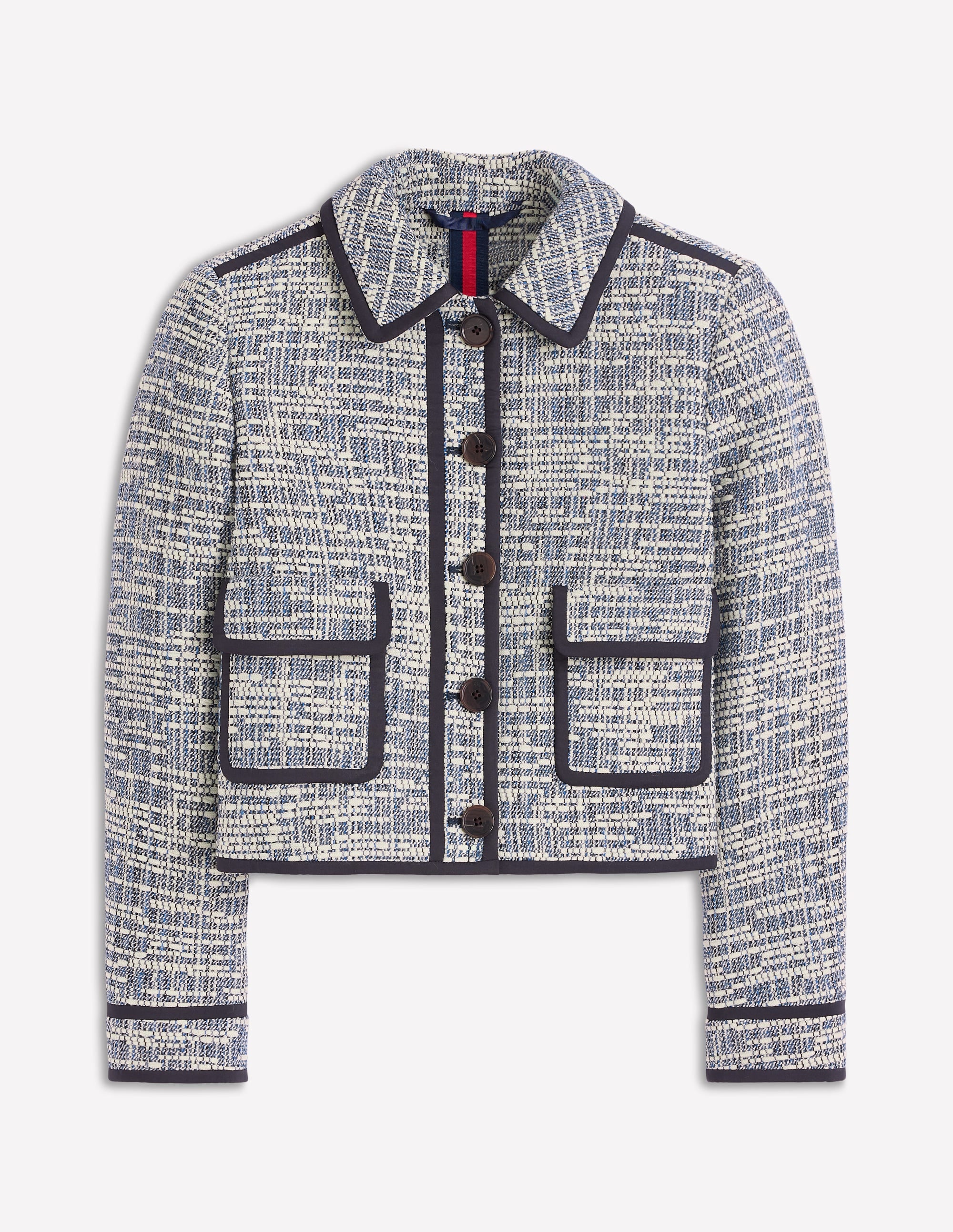 Lisburn Jacke mit aufgesetzter Tasche-Marineblau, Strukturiert - Image 6