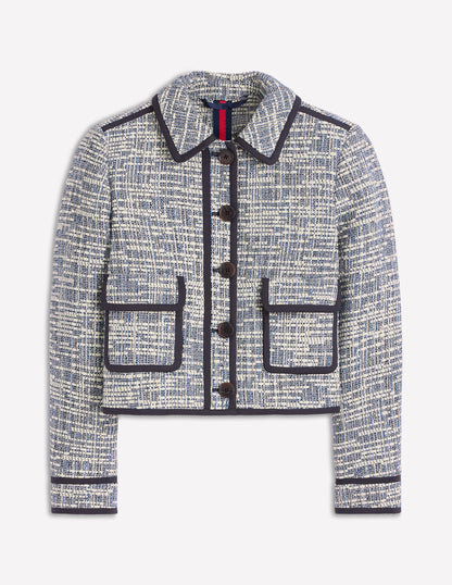 Veste Lisburn à poches plaquées-Texturé bleu marine-6