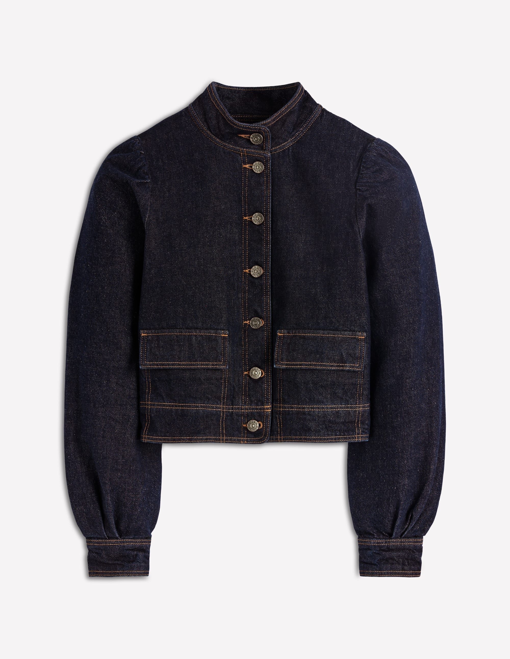 Jeansjacke mit Steppnaht-Indigo - Image 7
