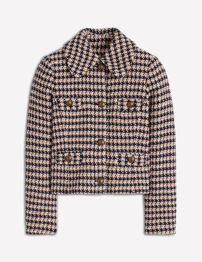 Texturierte Jacke mit Knopfleiste-KAMELBRAUN UND ROSA TEXTURIERT-7