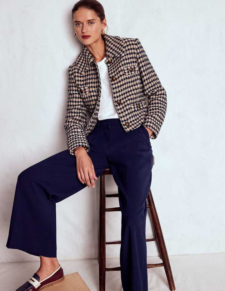 Veste texturée boutonnée-TEXTURÉ CAMEL ET ROSE