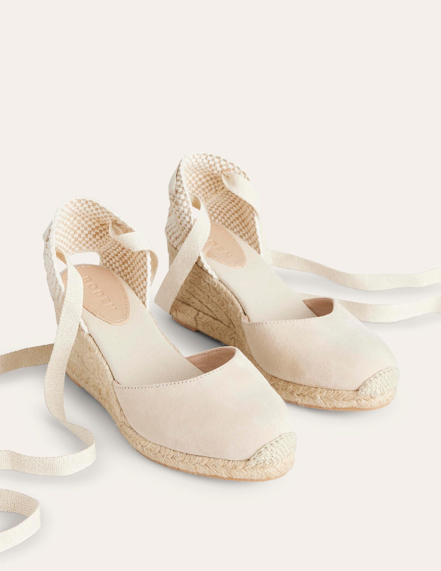 Cassie Espadrilles mit Keilabsatz-Beige-3