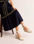 Cassie Espadrilles mit Keilabsatz-Beige