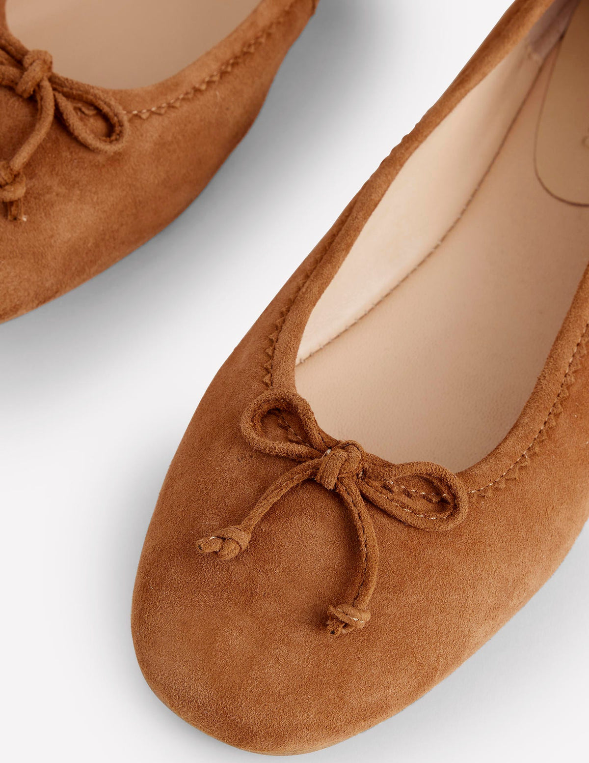 Kitty Ballerinas mit flexibler Sohle-Hellbraun Veloursleder - Image 4