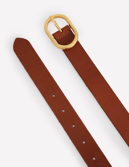 Classic Leather Belt-Tan-4