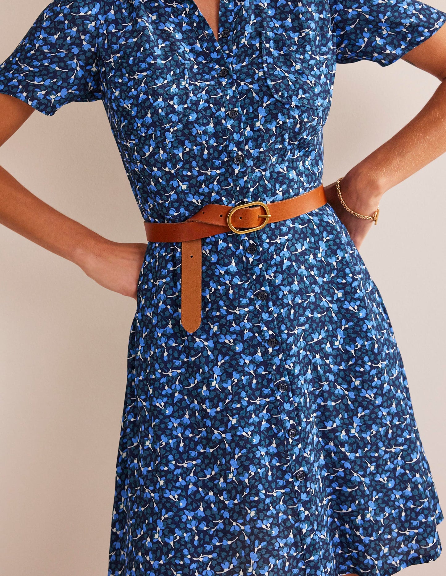 Classic Leather Belt-Tan