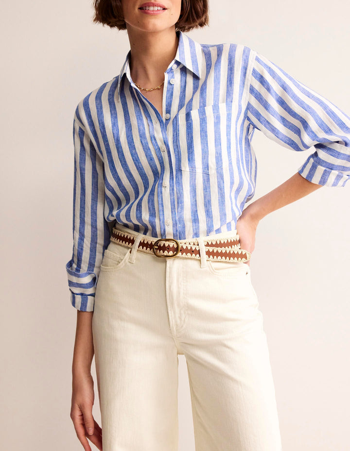 Ceinture intemporelle au point roulé-Fauve